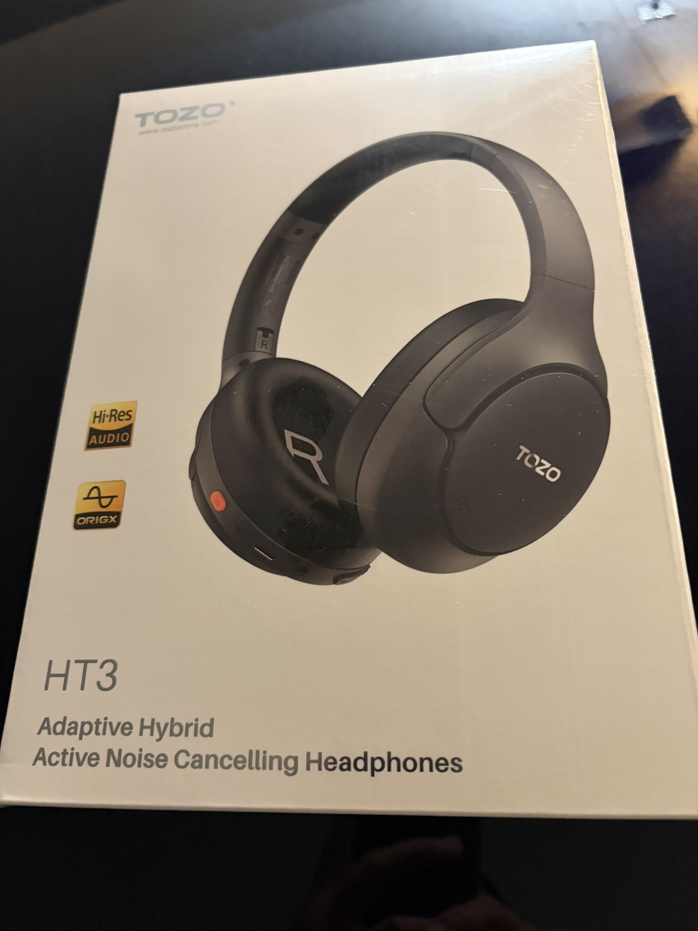 Hybrid Noise Cancelling Headphones, 90H Playtime Wireless Over Ear Bluetooth Headset,