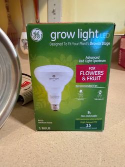 Clip on plant grow light with bulb