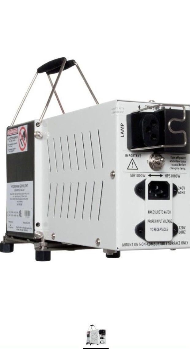Hydrofarm SGO100C Convertible Ballast 1000W