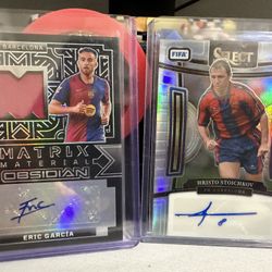 SIGNED SOCCER CARDS Memorabilia And number 