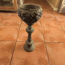Vintage Gothic  Antique Candle Holder