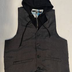 Carbon Rue21 Grey Hoodie Vest Sz M