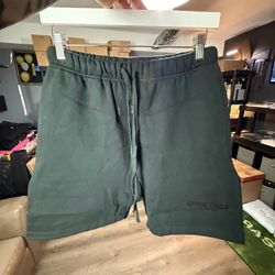 Black Essential Fear Of God Hoodie And Shorts