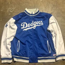 Dodgers Bomber Zip Up Jacket 