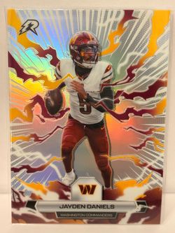 2025 Topps Resurgence Football #98 Jayden Daniels Refractor Commanders