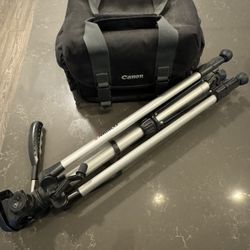 Canon Camera Bag And Camera Stand 