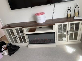 Electric Fireplace TV Stand Console