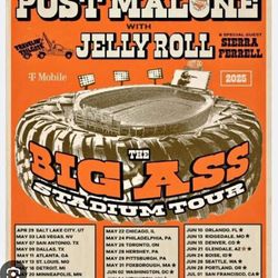 🎟️ 2 Tickets – Post Malone + Jelly Roll Concert (Seattle)