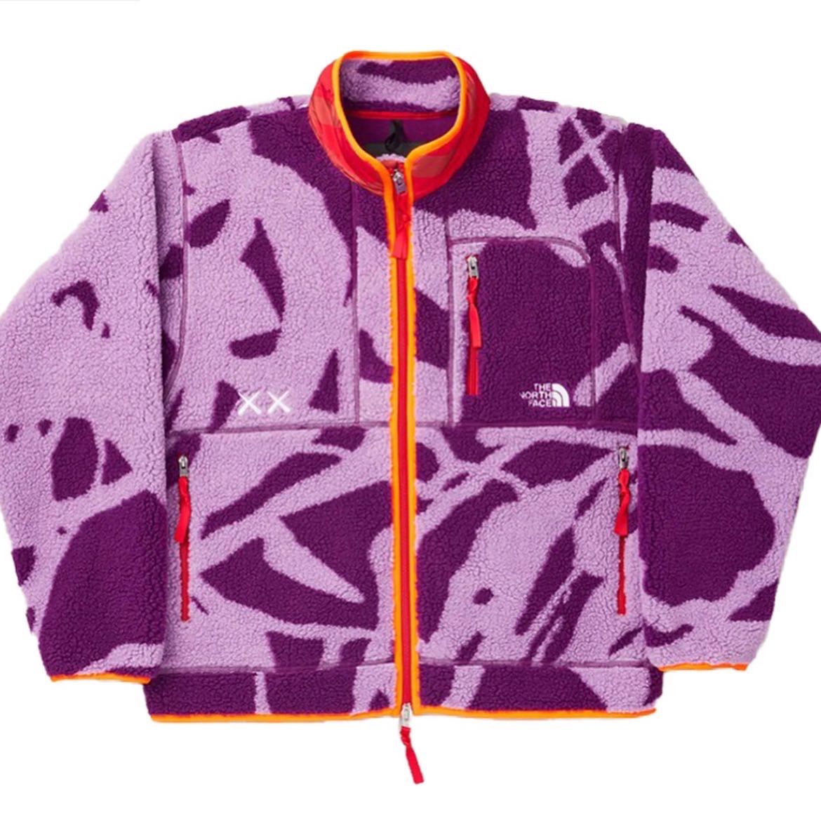 The North Face Kaws Fleece Jacket Size Large Mens Adult Art Clothing Winter Fall Gear New