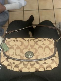 Coach Signature Canvas Shoulder Bag