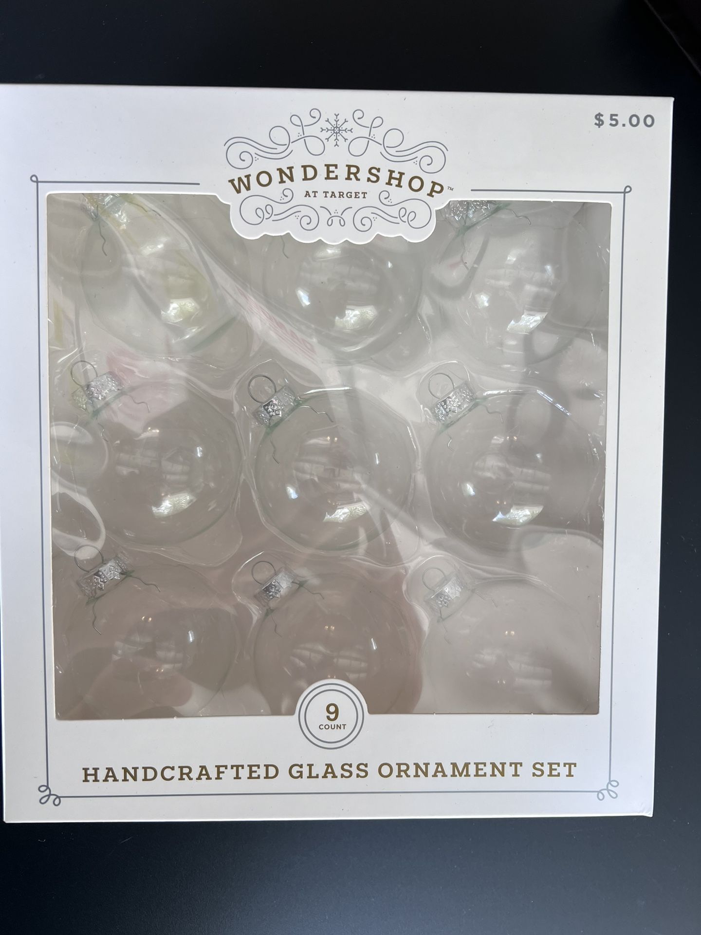 Clear Glass Ornaments