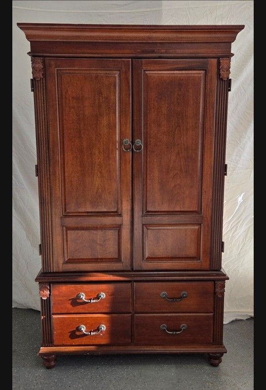 Bedroom Dresser Armoire Cherry Wood