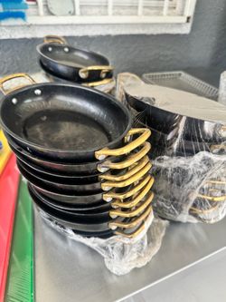 Black Vintage Steel Oval dish