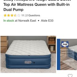 New Queen Dual Pump Air Mattress