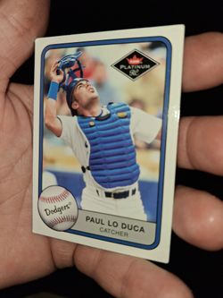 PAUL LO DUCA ROOKIE CATCHER DODGERS CLEAN