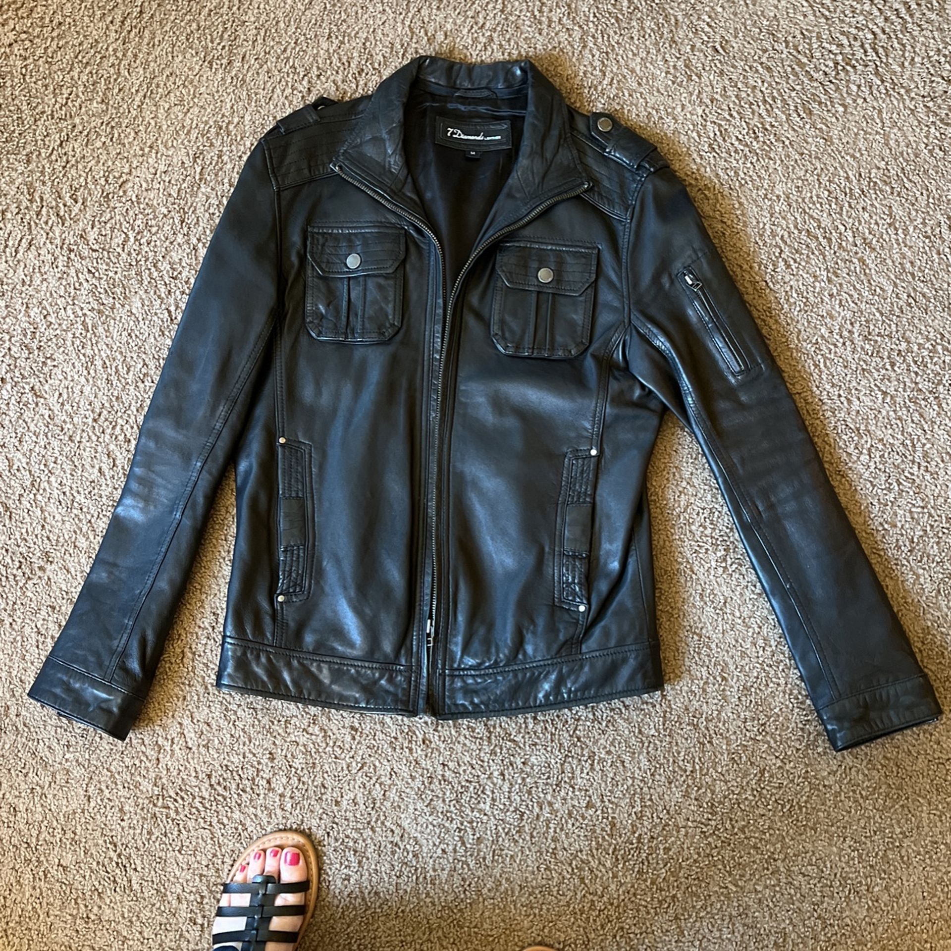 7 Diamonds Leather Jacket 