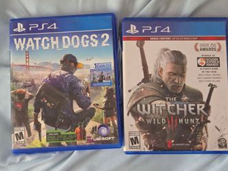 Watch dogs 2 and the witcher 3 ps4