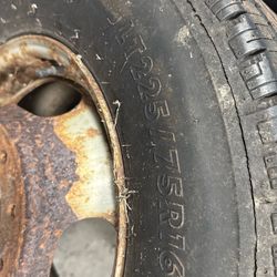 Six good Used LT 225. 75. 16. Tires.