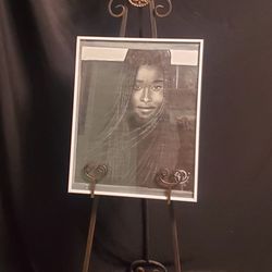 Amanda Gorman.  Exclusive One Of A Kind Framed Canvas Painting