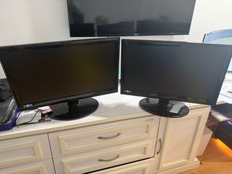 Two late 27” computer monitors