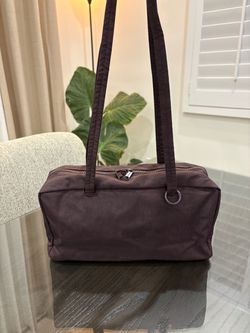 BAGGU Nylon Bowler Bag Plum