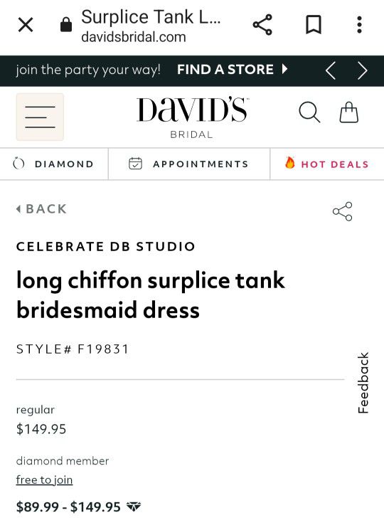 Long Chiffon Surplice Tank Bridesmaid Dress - Size 24 in Cinnamon