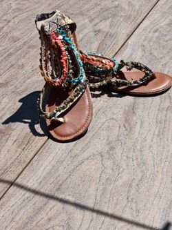Beaded woman's sandals
