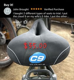 Bicycle Seat New Cloud 9 comfort