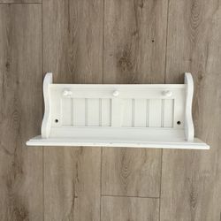 Pottery Barn White Shelf 24x11