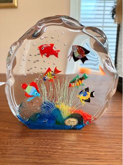 Murano glass aquarium