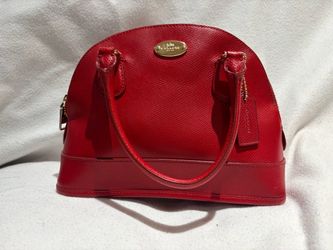 Coach Mini Cora Domed Satchel in Crossgrain Leather