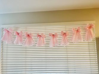 Pink Bow Garland
