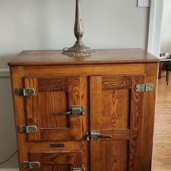Antiqui Original Oak Ice Box
