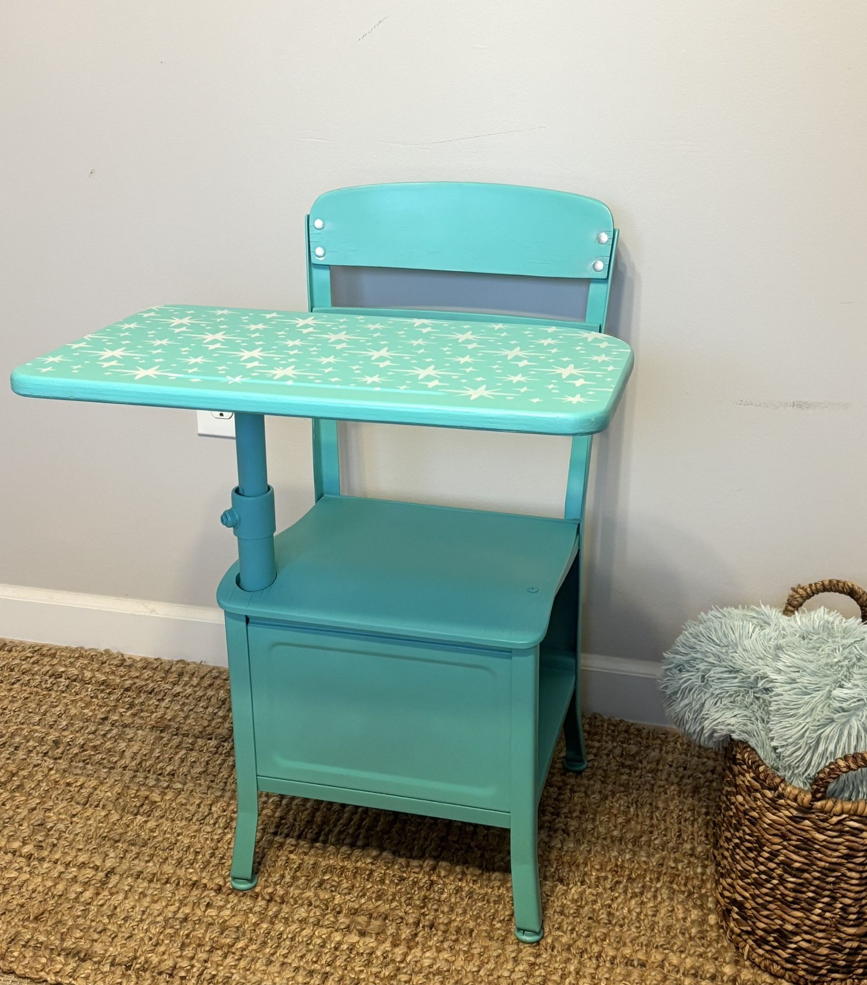 Vintage Refurbished Antique School Desk