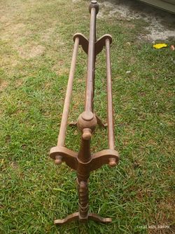 Vintage wooden quilt rack