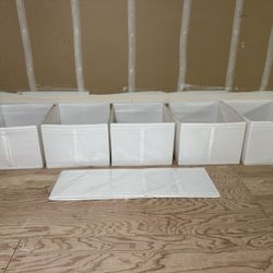 6 Large Collapsible Storage Containers 