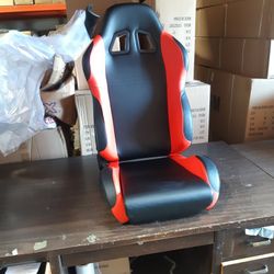 Racing Seat Black N Red