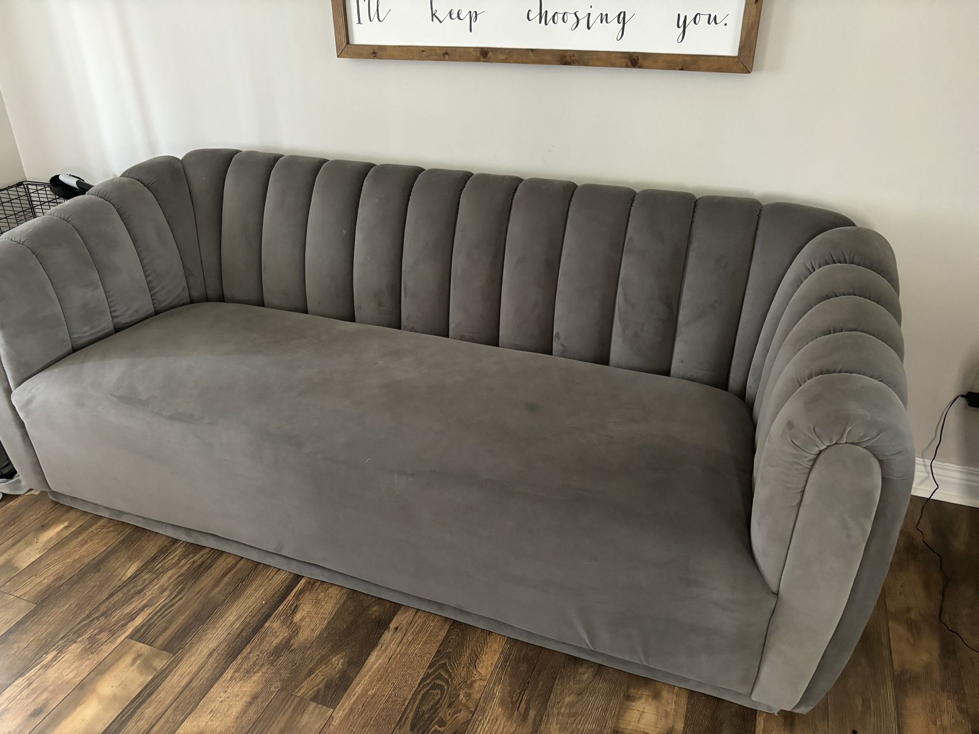 Big Comfy Gray Couch 