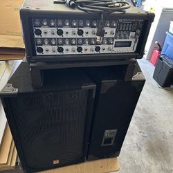 Rockville RGS 12 Set Of 2 Speakers & Bluetooth Amp & Cables