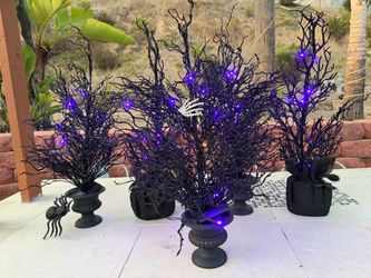 Halloween black decorative trees