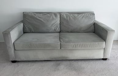 Modern West Elm Gray Loveseat — $250 OBO