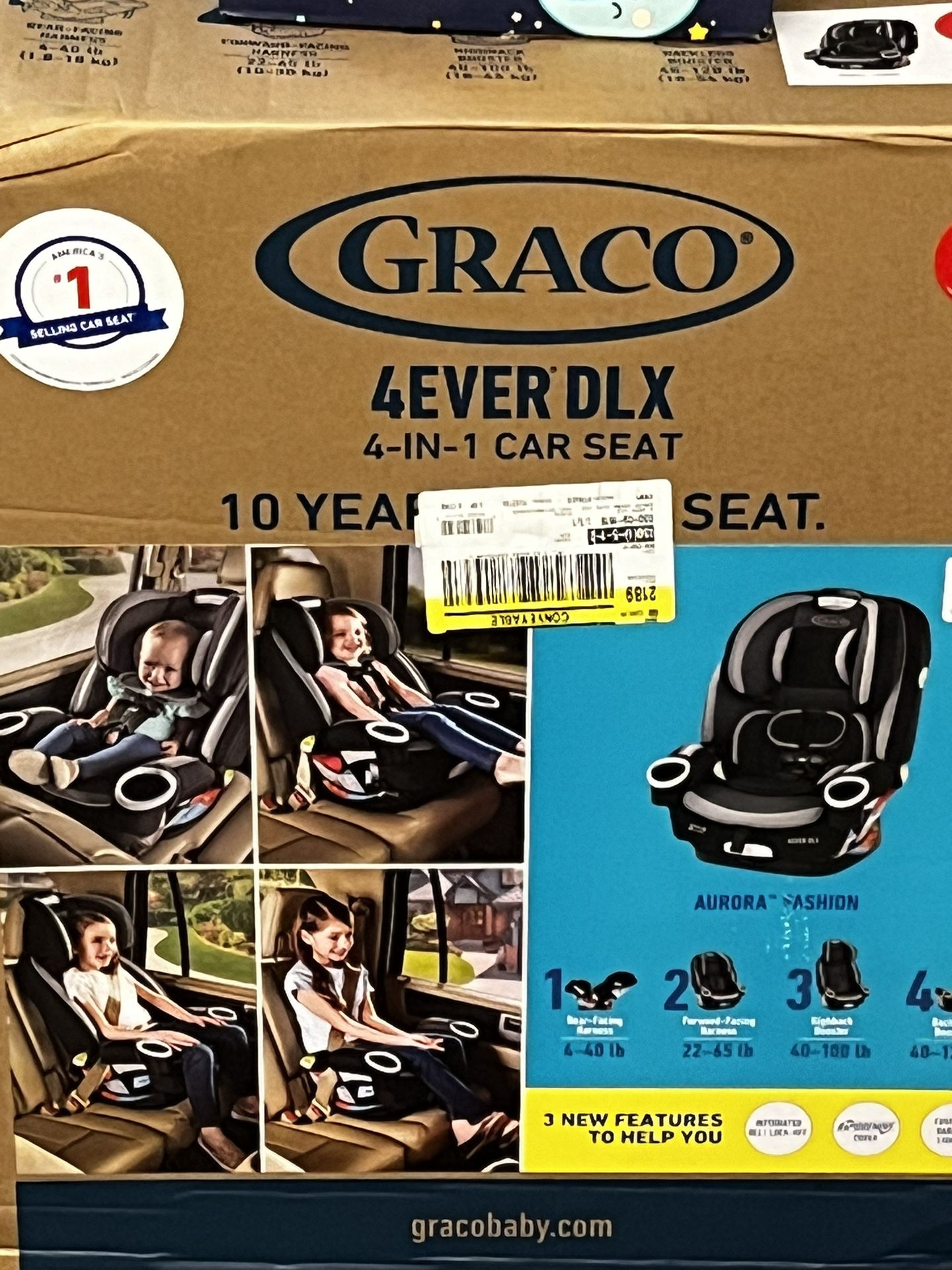 Graco 4Ever DLX 4 in 1 Car Seat, Infant to Toddler Car Seat