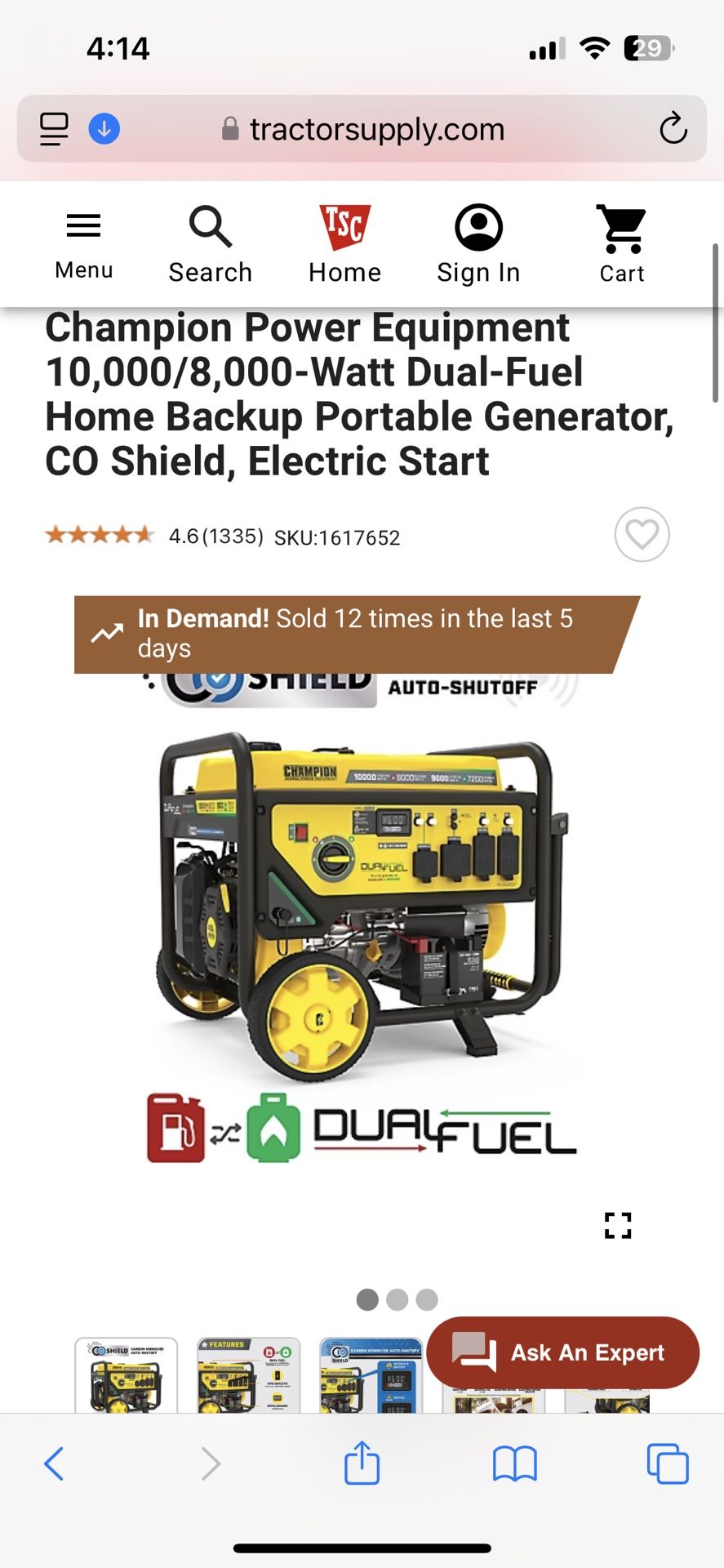 Brand New Generator. 8500 Watt.