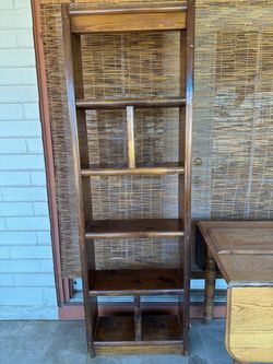 Wooden bookshelf