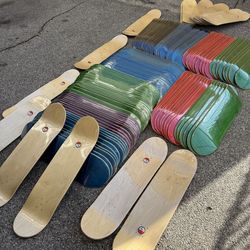 Blank skateboard decks graphics and complete