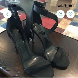 Black Heels Size 9 With Tags New 