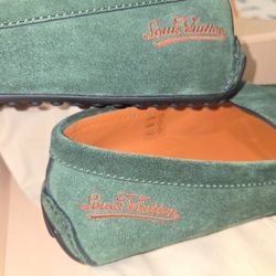 Louis Vuitton Suede Loafers NEW