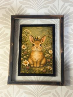 Autumn Beautiful vintage inspired Bunny