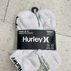 NWT Hurley men’s cushion low cut socks 10 pairs 