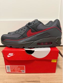 Nike Air Max 90 Premium “Iron Grey University Red” Men’s Size 11.5 HV4517-001